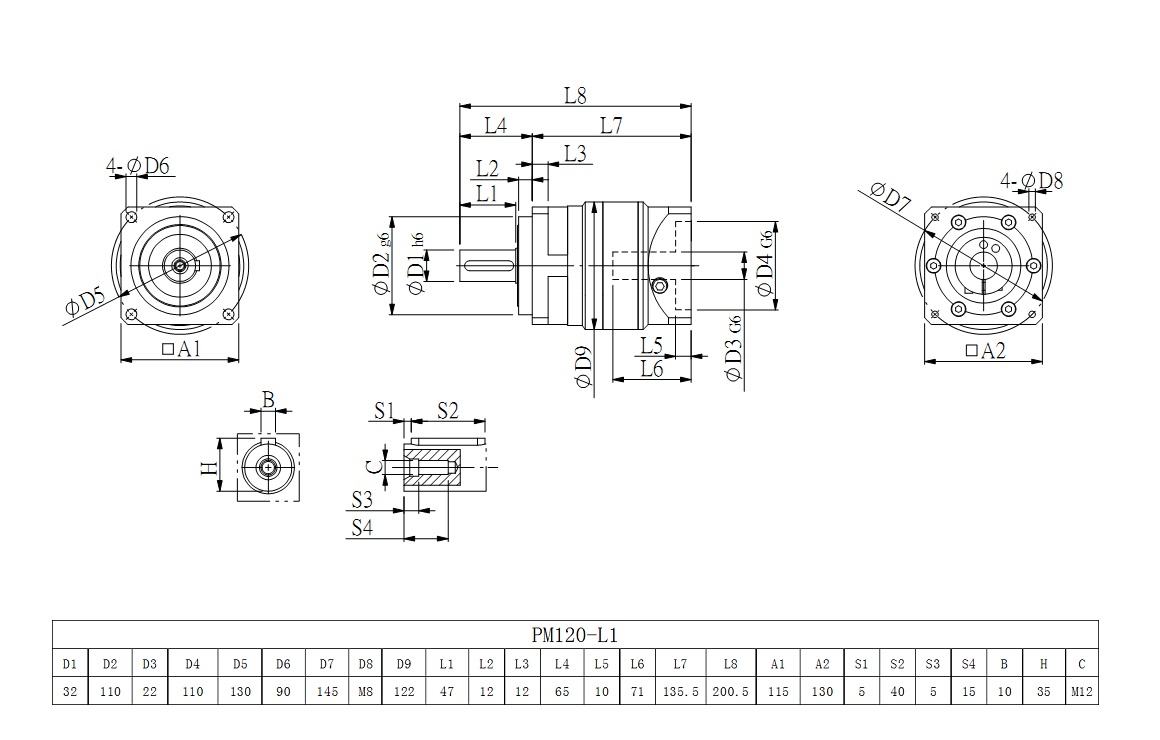 PVF120_L1系列圖紙